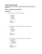 Test Bank For Principles of Anatomy and Physiology, 12th Edition by Bryan Derrickson, Gerald Tortor