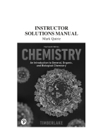 Solution Manual For Chemistry An Introduction to General, Organic, and Biological Chemistry, 2025 1