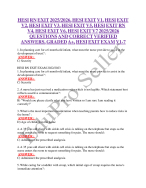 HESI RN EXIT 2025/2026, HESI EXIT V1 TO HESI EXIT V7