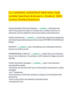 CLC NURSING LEADERSHIP NEW 2025/ 2026