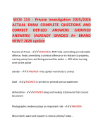 SECN 113 - Private Investigation