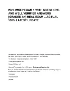 2026 IMSEP EXAM 1 WITH QUESTIONS AND WELL VERIFIED ANSWERS [GRADED A+] REAL EXAM …100% LATEST