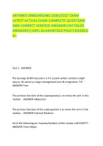 ARTHREX ONBOARDING 2026/2027 EXAM LATEST EXAM COMPLETE QUESTIONS AND CORRECT VERIFIED ANSWERS