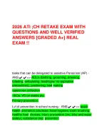 2026 ATI ;CH RETAKE EXAM WITH QUESTIONS AND WELL VERIFIED ANSWERS [GRADED A+] REAL EXAM !!