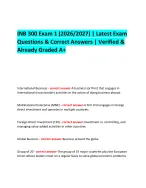 INB 300 Exam 1 (2026/2027) | Latest Exam - DocMerit