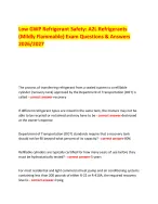 Low GWP Refrigerant Safety: A2L Refrigerants (Mildly Flammable) Exam ...