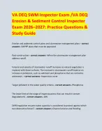 VA DEQ SWM Inspector Exam /VA DEQ Erosion and Sediment Control ...