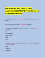 Kettering TMC Workbook: Patient Assessment 2026/2027 | Verified Answers ...