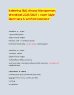 Kettering TMC Airway Management Workbook 2026/2027 | Exam-Style ...