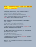 FOI SU 5 Planning Instructional Activity Exam 2026/2027 Practice Test ...