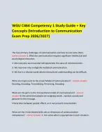 WGU C464 Competency 1 Study Guide + Key Concepts (Introduction to ...