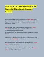CSST 2026/2027 Exam Prep – Building Inspection Questions and Accurate ...