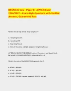 HKCAD Air Law - Paper B - AIP/AIC Exam 2026/2027 – Exam-Style Questions ...