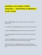 ANTHRCUL 101 EXAM 3 UMICH 2026/2027 | QUESTIONS and ANSWERS | STUDY ...