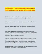 Union Pacific - Railroading Basics (GCOR) Exam 2026/2027 – Detailed ...