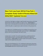 New York Law Exam (NYLE) Prep Pack | Complete Study Guide and Review ...
