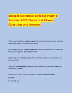 Edexcel Economics B (9EB0) Paper 1 Summer 2026 Theme 1 and 4 Exam ...