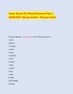Coast Guard CG Watch/Comms Part 1 2026/2027 (Study Guide + Review Pack ...