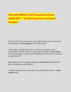 Ultimate MROCC Self-Assessment Exam 2026/2027 – Verified Questions and ...