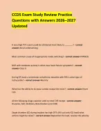 CCDS Exam Study Review Practice Questions with Answers 2026–2027 ...