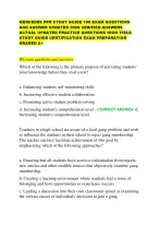 MERCEDES PPR STUDY GUIDE 100 EXAM QUESTIONS AND ANSWER UPDATED 2026 ...