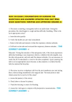 NUR 155 EXAM 2 FOUNDATIONS OF NURSING 100 - DocMerit