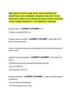 WEB WOC OSTOMY CARE FINAL EXAM REVIEW 100 QUESTIONS AND ANSWERS UPDATED 2026 2027 FINAL COMPLETE PR