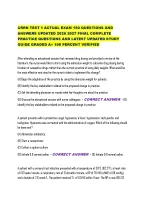 CRRN TEST 1 ACTUAL EXAM 150 QUESTIONS AND ANSWERS UPDATED 2026 2027 FINAL COMPLETE PRACTICE QUE