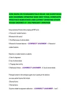 NIFA RNFA OR FUNDAMENTALS EXAM 160 QUESTIONS AND ANSWERS UPDATED 2026 2027 FINAL COMPLETE PRACTICE