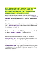CEBS GBA 1 AND 2 LATEST EXAM 100 QUESTIONS AND ANSWERS UPDATED 2026 ...