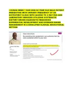 I HUMAN WEEK 7 NUR 2026 62 YEAR OLD MALE PATIENT PRESENTING WITH ...