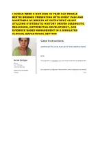 I HUMAN WEEK 8 NUR 2026 45 YEAR OLD FEMALE BERTIE BRIDGES PRESENTING ...