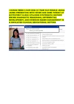 I HUMAN WEEK 9 NUR 2026 23 YEAR OLD FEMALE JENNA JAMES PRESENTING WITH ...