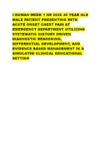 I HUMAN WEEK 1 NR 2026 45 YEAR OLD MALE PATIENT PRESENTING WITH ACUTE ...