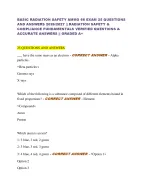 BASIC RADIATION SAFETY AMMO 66 EXAM 25 QUESTIONS  AND ANSWERS 2026/2027