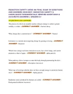 RADIATION SAFETY AMMO 66 FINAL EXAM 59 QUESTIONS  AND ANSWERS 2026/2027. RADIATION SAFETY
