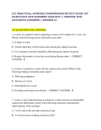 ATI PRACTICAL NURSING COMPREHENSIVE EXIT EXAM 367  QUESTIONS AND ANSWERS 2026/2027 || VERIFIED