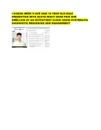 I HUMAN WEEK 9 NUR 2026 16 YEAR OLD MALE PRESENTING WITH ACUTE RIGHT ...