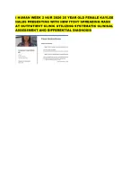 I HUMAN WEEK 2 NUR 2026 25 YEAR OLD FEMALE KAYLEE HALES PRESENTING WITH ...