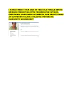 I HUMAN WEEK 9 NUR 2026 86 YEAR OLD FEMALE BERTIE  BRIDGES PRESENTING WITH PROGRESSIVE FATIGUE,  EX