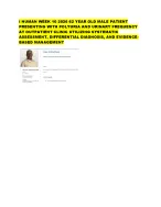 I HUMAN WEEK 10 2026 62 YEAR OLD MALE PATIENT PRESENTING WITH POLYURIA ...