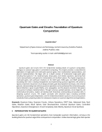 Quantum Gates and Circuits Foundation of Quantum Computation