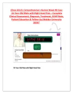 Class 6512: Comprehensive i-Human Week #9 Case :16-Year-Old Male with Right Hand Pain