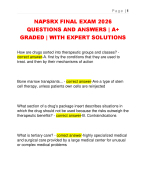 NAPSRX FINAL EXAM 2026  QUESTIONS AND ANSWERS | A+  GRADED | WITH EXPERT SOLUTIONS