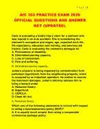 AIC 303 PRACTICE EXAM 2026 OFFICIAL QUESTIONS AND ANSWER KEY (UPDATED ...