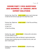 CESSWI PART 2 2026 QUESTIONS  AND ANSWERS | A+ GRADED | WITH  EXPERT SOLUTIONS