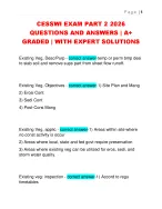 CESSWI EXAM PART 2 2026  QUESTIONS AND ANSWERS | A+  GRADED | WITH EXPERT SOLUTIONS