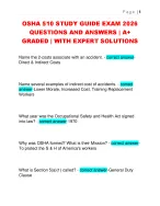 OSHA 510 STUDY GUIDE EXAM 2026  QUESTIONS AND ANSWERS | A+  GRADED | WITH EXPERT SOLUTIONS