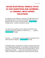 NCCER ELECTRICAL MODULE 26103 20 2026 QUESTIONS - DocMerit