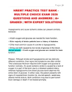 NREMT PRACTICE TEST BANK -  MULTIPLE CHOICE EXAM 2026  QUESTIONS AND ANSWERS | A+  GRADED